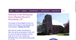 Desktop Screenshot of gracebaptistchurch-waterbury.com