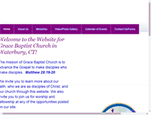 Tablet Screenshot of gracebaptistchurch-waterbury.com